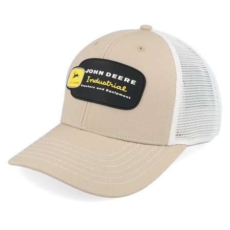 John Deere - Beige trucker Keps - Vintage Industrial White/Beige Trucker @ Hatstore