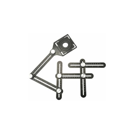 Multifunktionel seks-fliser glas folde lineal mudder W