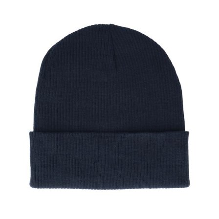 Beechfield - Blå cuff Beanie - Slouch French Navy Cuff @ Hatstore