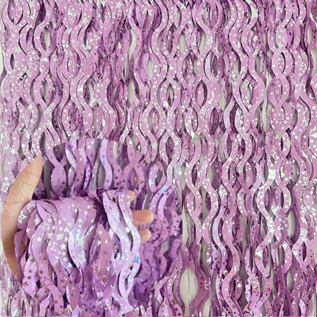 Tinsel Folie Frynsegardin LILLA