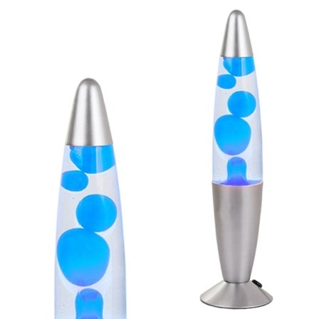 Lavalampa i klassisk design blå