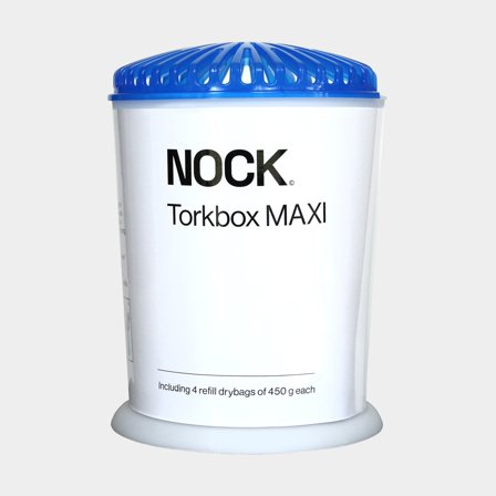 Fuktslukare NOCK Torkbox MAXI, verkningsyta upp till 40 m², påfyllningsbar + 4 torkpatroner (4 x 450 gram)