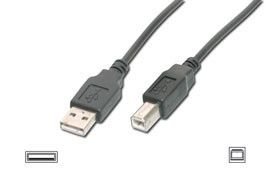 ASSMANN Electronic USB-kabel - USB-type B til USB - 3 m