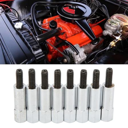 8 stk/sett Ventildekselbolt Aluminiumslegering Erstatning for CHEVY 283 302 305 307 327 350 383 400 Motorer