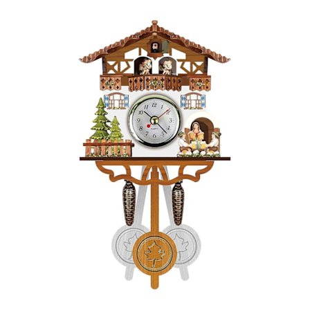 Gök Gök Väggklocka Klocka Alarmklocka Retro Klocka Trä Vardagsrumsklocka