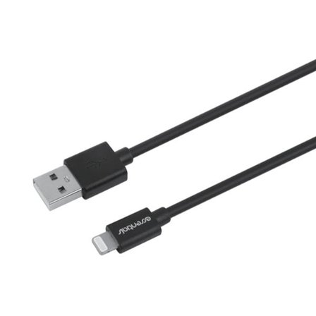 Essentials USB-kabel USB til Lightning MFi 20 cm - Svart