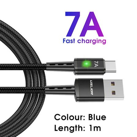 Typ C Snabbladdarkabel Typ C Datakabel SVART 1M