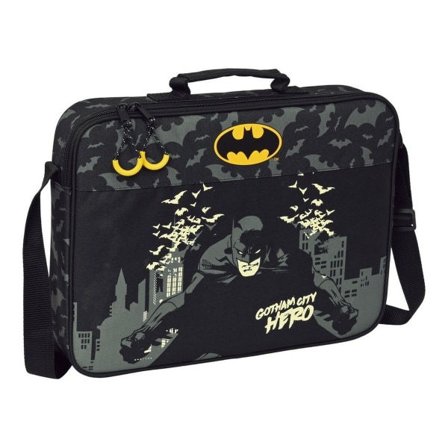 Skoletaske Batman Hero Sort (38 x 28 x 6 cm)