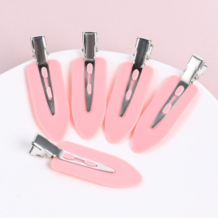 Ukrullede hårklemmer [30 stk], blå rosa svart 10 stk hver