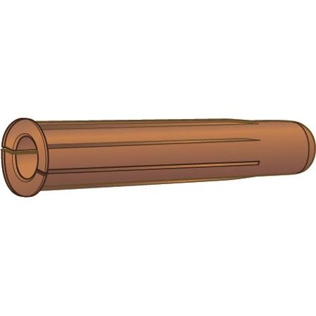 ESSVE TG Plastplugs Brun, pakke med 100 8x40mm, Befæstelse