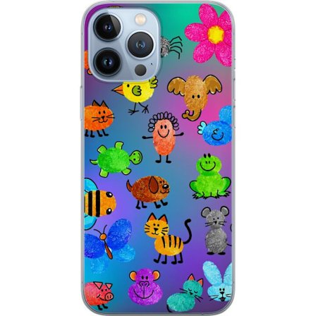 Yhteensopiva Puhelinkuori Apple iPhone 13 Pro Max Little Scribble Friends