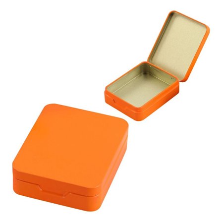Opbevaringsæsker i tin, ORANGE