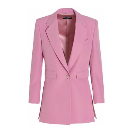 Dolce & Gabbana, Jacket Różowy, Kobieta, Rozmiar: 2XS