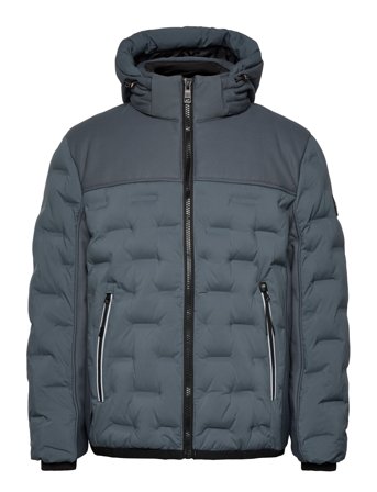 Hybrid Puffer Jacket Vuorillinen Takki Topattu Takki Blue Tom Tailor