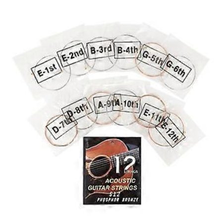 12 stk. Akustiske gitarstrenger for 12-strengs klassisk gitar tilbehør