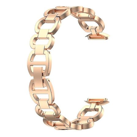 Sportband för Fitbit-Luxe Smartwatch Metallarmband Ersättningsarmband (FMY)