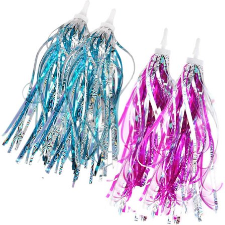 Julklappar, barncykel tofsar band, barn scooter styre streamers cykelhandtag band