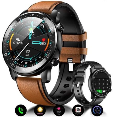 CHRONUS Smartwatch Kompatibel med Män Kvinnor Barn med Vattentät Sport Fi