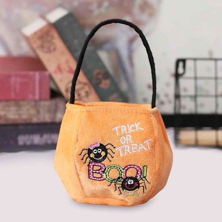 Halloween-dekorasjoner Barnegavepose Godteripose Tredimensjonal Barnehagefestival Tote Bag