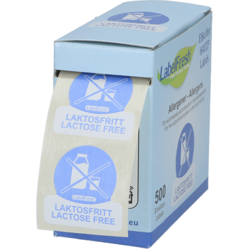 ETIKETT LAKTOSFRITT 30X30MM