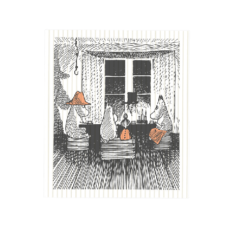 Opto Design Diskduk ’Mumin Trogen sitt ursprung’ 5-pack Disktillbehör Flerfärgad 21x18