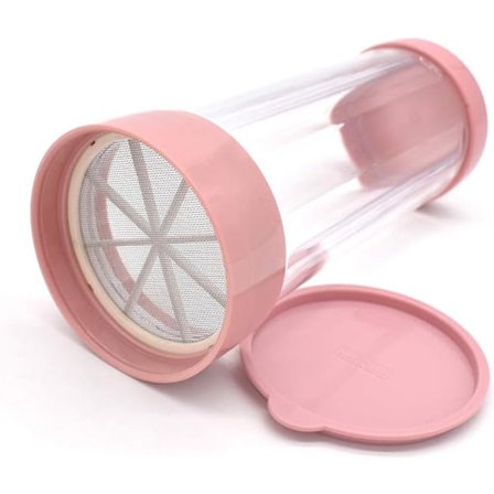 Ryste-si-maskine, fint netdæk til mel, sukkerpulver, krydderier, pulverdispenser, chokolade pulver, sukkerpulver