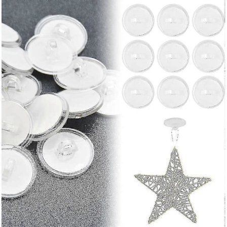 50 stk Takkrok Selvklebende Krok 20mm Plastkrok Uten Boring Krok Takfesting Selvklebende Veggkrok Takopphengskrok Shibaod (FMY)