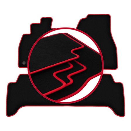 CARLUX-RÖDA bilmattor för: Toyota Land Cruiser J100 terräng (1998-2007)_MGF