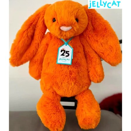 Jellycat 25-årsjubileum Luxe Amberley Kanin Plyschleksak NWT 31CM mjuk