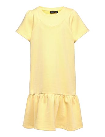 Nlffeat Ss Sweat Dress Yellow LMTD