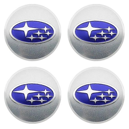 4 stk 56+60 mm Bilhjulsnavsenterkopper Dekal Felgdeksler Autoemblem Styling for Subaru STI Impreza Forester XV Tribeca