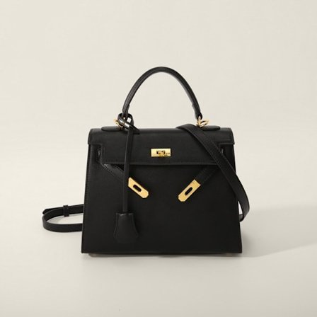 Handgjord Svart Axelväska för Kvinnor Medium Storlek 25x10x19 Svart Medium storlek: 25*10*19