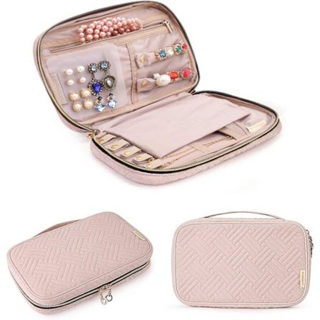 Smykkearrangør Etui Reise Smykkeoppbevaringsveske for Halskjede