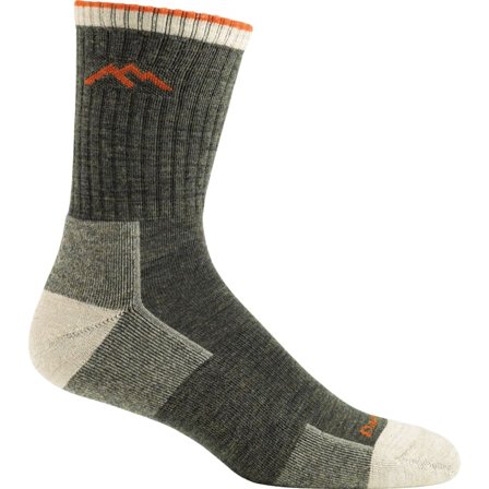 Darn Tough Men's Hiker Micro Crew Sock Cushion Men hiking socks Green S