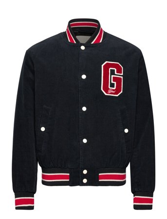 GANT Cord Varsity Jacket - Black - XXXL