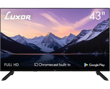 Luxor-LX4340FHD - B-vare-43" FHD LED-TV med Android TV og innebygd Chromecast-Tv-Ukategoriserte produkter