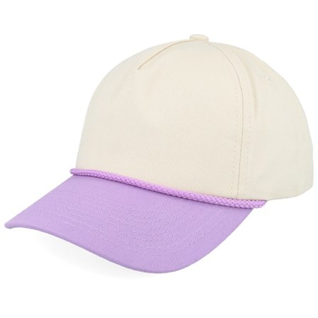 Equip - Grau unconstructed Cap - Blank Rope Stone/Violet A-Frame Golfer @ Hatstore