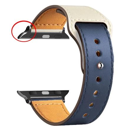 Nahkainen ranneke Apple Watch -kellolle Ultra 2 49 mm 44 mm 40 mm 38 mm/42 mm urheilunauha iWatch -sarja 9 8 7 3 4 5 6 kello 41 mm/45 mm B Sininen 