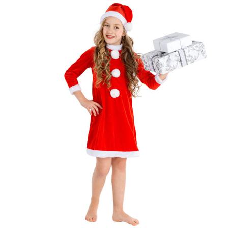 Tectake Maskeraddräkt Lilla Tomtemor Red 116 (5-7y)