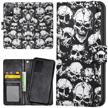 OnePlus Nord CE 2 Lite 5G - Lommebok Deksel Skulls