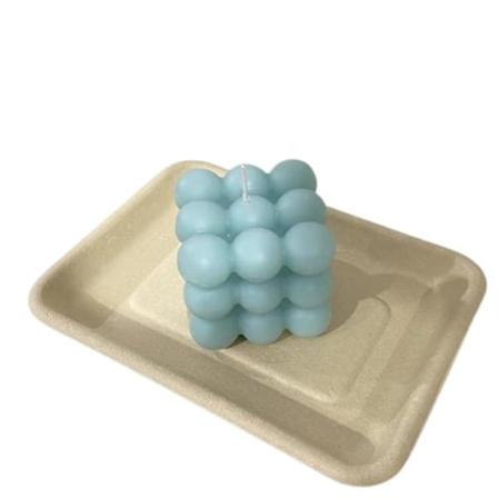 Håndlavet boblelys Blue Blue Bubble Candle Handmade