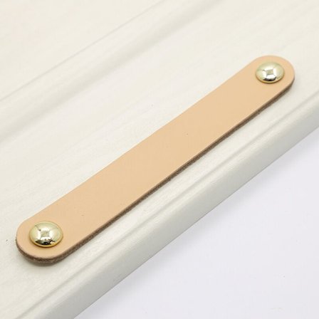 96mm Vetimen nuppi kahva nahka vaatekaappi moderni kaappi ruuveilla kahva työpöydän laatikon kahva, ihonväri