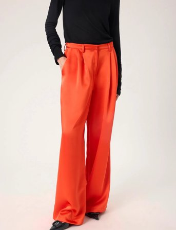 Soaked in Luxury Slliva Suiting Pants - Red - M