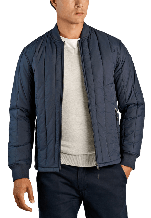 Lindbergh Quilted Jacket Jackor Herr Blå S