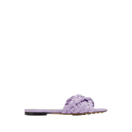 Bottega Veneta, Flip Flops Fioletowy, Kobieta, Rozmiar: 37 EU