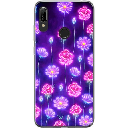 Kompatibelt Mobildeksel til Huawei Y6 (2019) Bloom Reverie Electric Petals