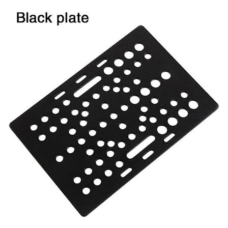 V-Slot Gantry Sett 20-80mm Gantry Plate for Profiler Vslot Plate Kits Gantry Plat 3D-skriverdel, med svart hjul
