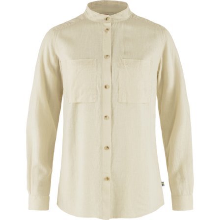 Fjällräven Övik Hemp Paita LS XS - Naiset - Chalk White - Paidat