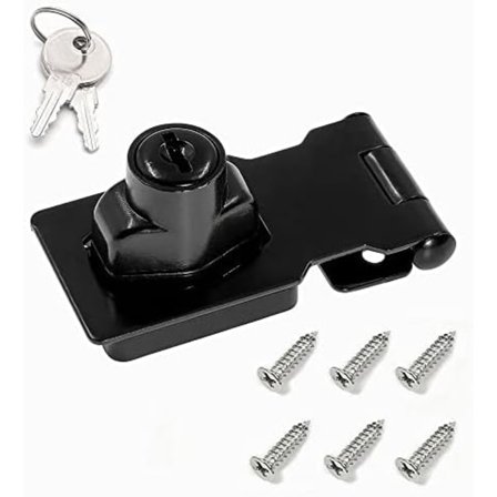 2,5 tuuman musta avainriippulukko, kaapin lukko, kaapin lukko avaimilla, kääntönuppi avainriippulukko, laatikkoon, kaappiin