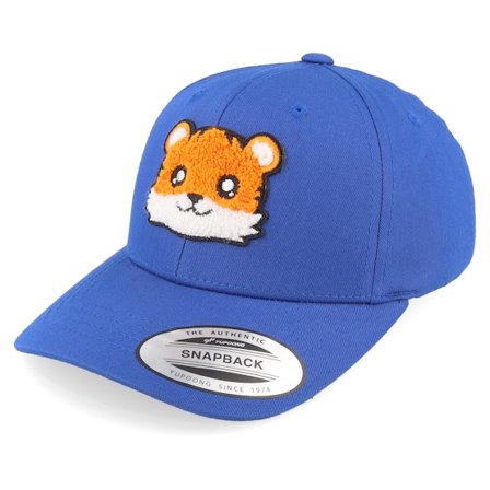 Kiddo Cap - Blå adjustable Keps - Kids Cute Tiger Chenille Blue Adjustable @ Hatstore